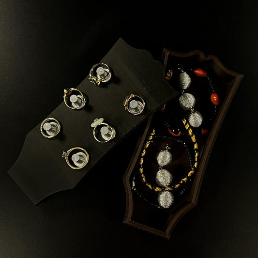 Guitar headstock jewelry box in PLA, 3D printed