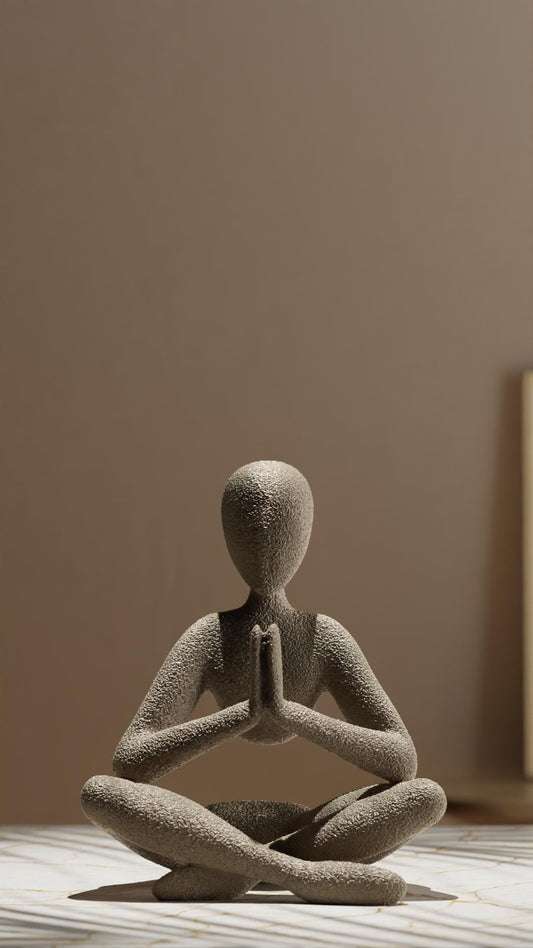 Meditation figurine in PLA, 3D printed