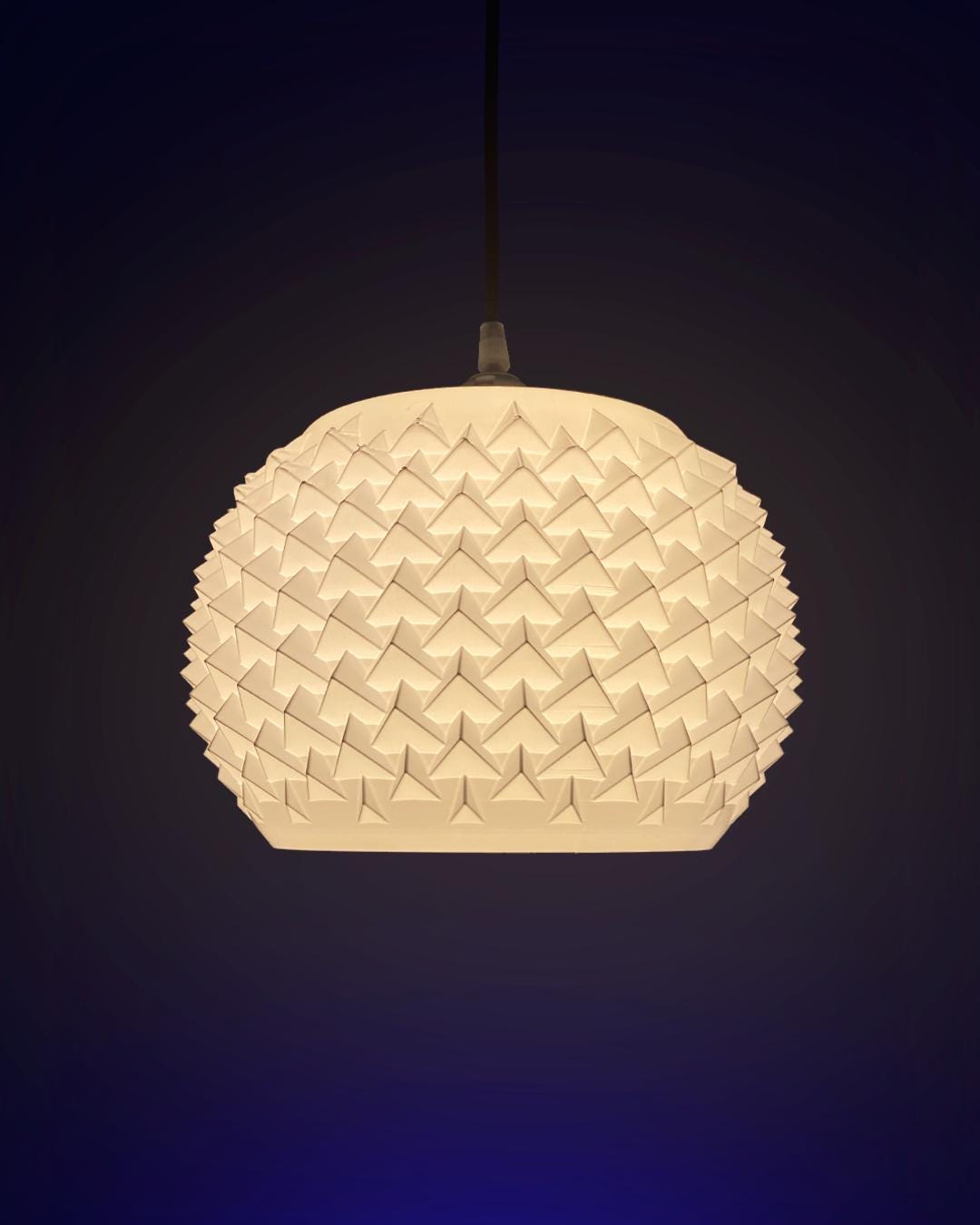 SPIKE | Modern Pendant Lampshade - Boho Chandelier Mid Century Light, Choice of Size and Color