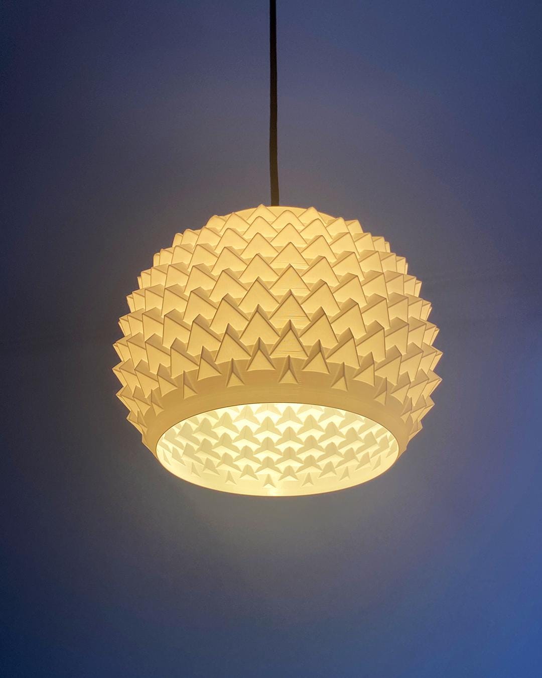 SPIKE | Modern Pendant Lampshade - Boho Chandelier Mid Century Light, Choice of Size and Color