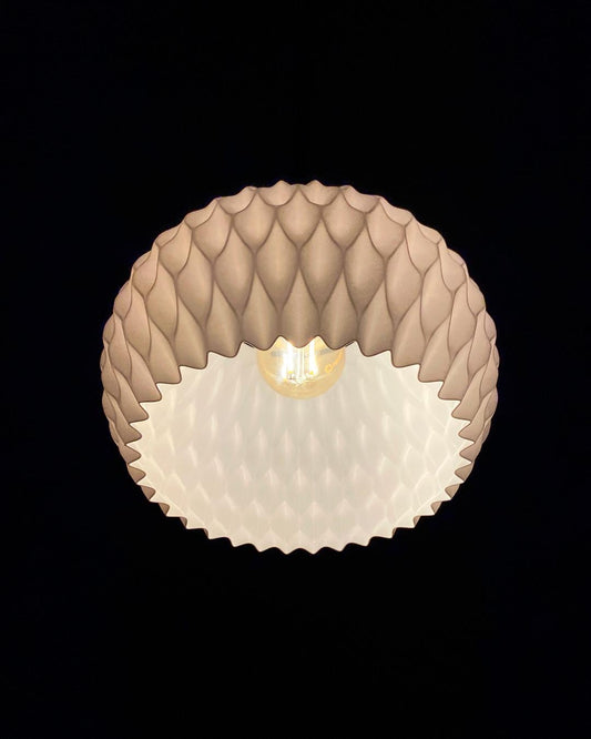 WAVY | Pendant Lamp, Modern Organic Hanging Lampshade, 3D Printed Ceiling Light Cover
