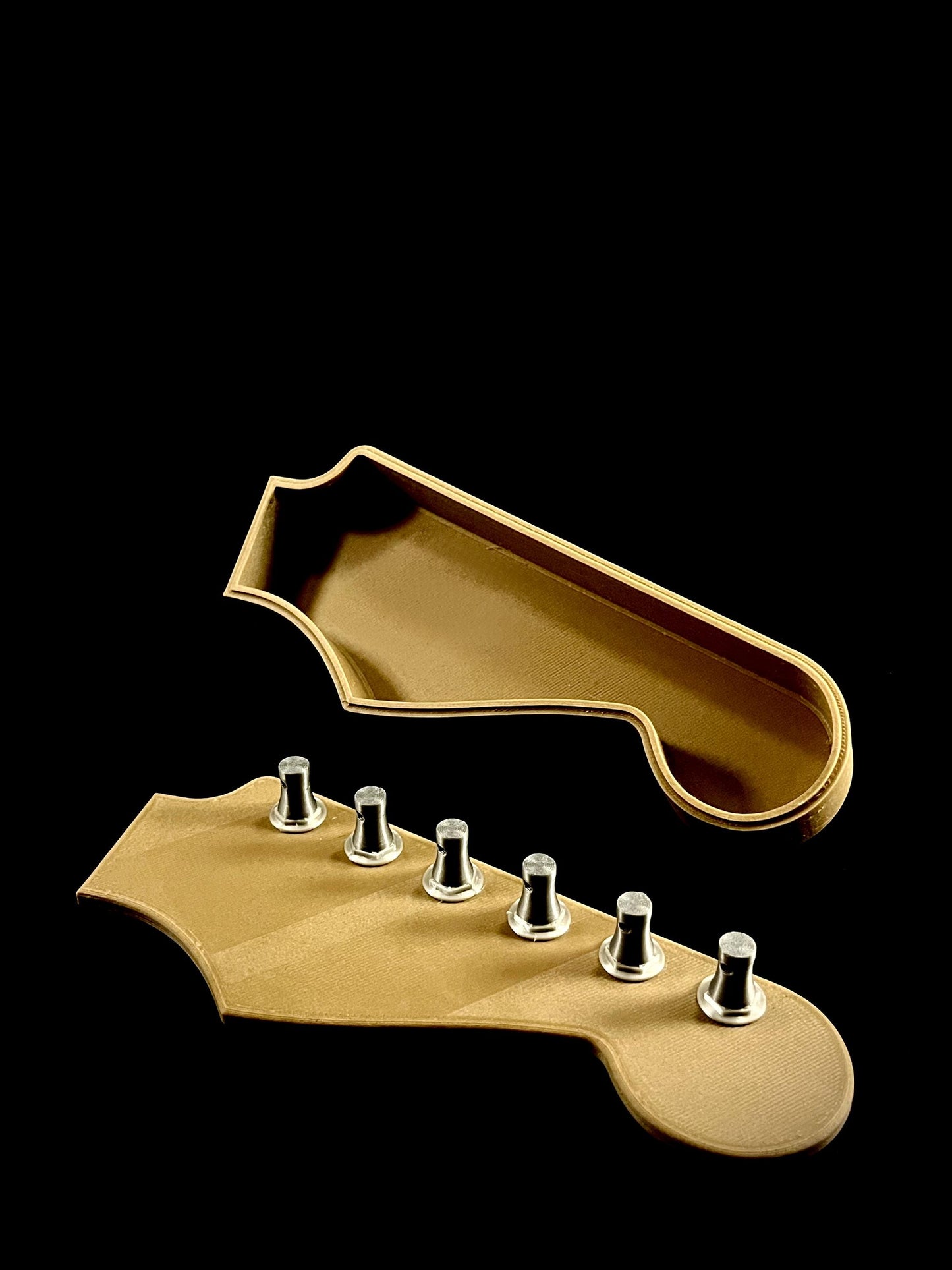 FENDRIX | Fender Headstock Guitar Pick Box - Custom Musical Organizer, Choice of Size and Color
