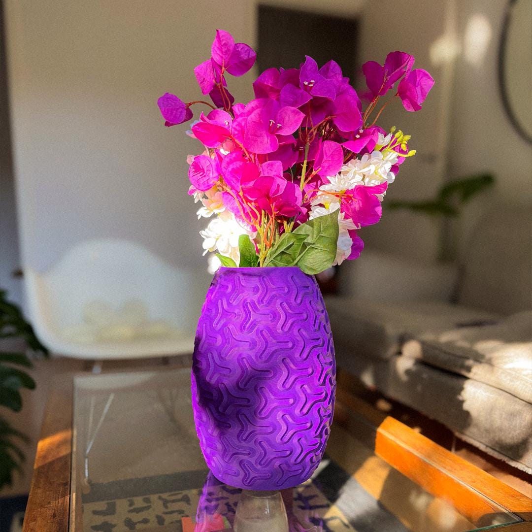 TREFOIL | Flower Vase Modern Geometric Vase – Minimalist Floral Display, Unique Home Decor Table Centerpiece