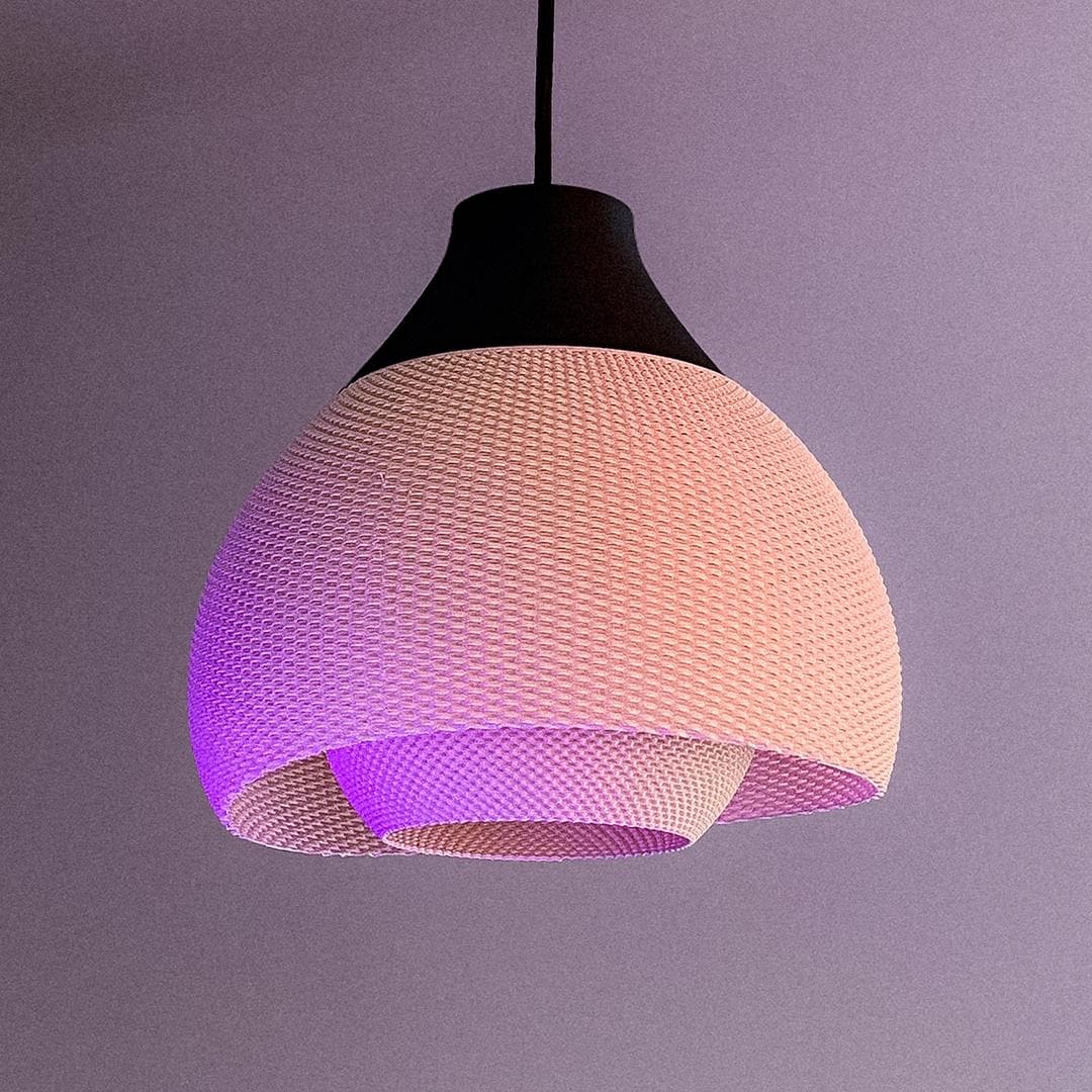 FIORE | Custom Pendant Light - Mid Century Modern Boho Lampshade, Choice of Color