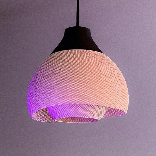 FIORE | Pendant Light, Modern Floral Hanging Lampshade, 3D Printed Ceiling Lamp Cover