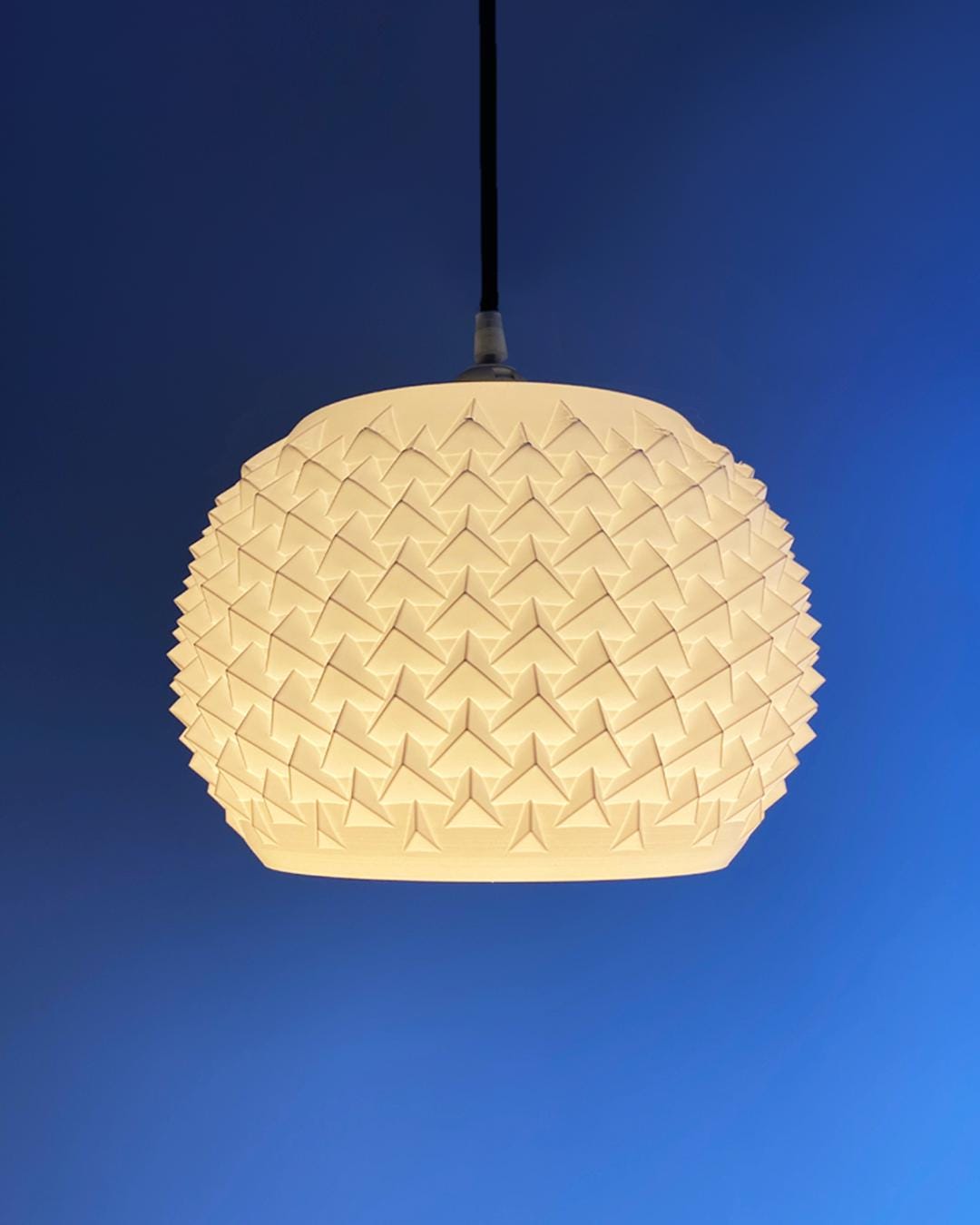 SPIKE | Modern Pendant Lampshade - Boho Chandelier Mid Century Light, Choice of Size and Color