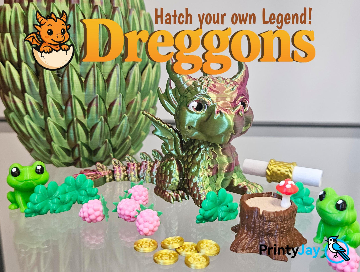 DREGGON | Dragon Egg Surprise Toy - Collectible Fantasy Creature, Choice of Color