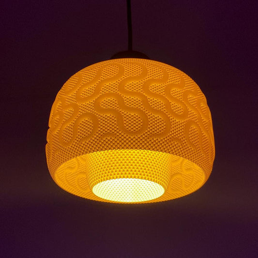 SEAMLESS | Pendant Light Shade, Hanging Lampshade, Retro Ceiling Shell, Boho Style Accent