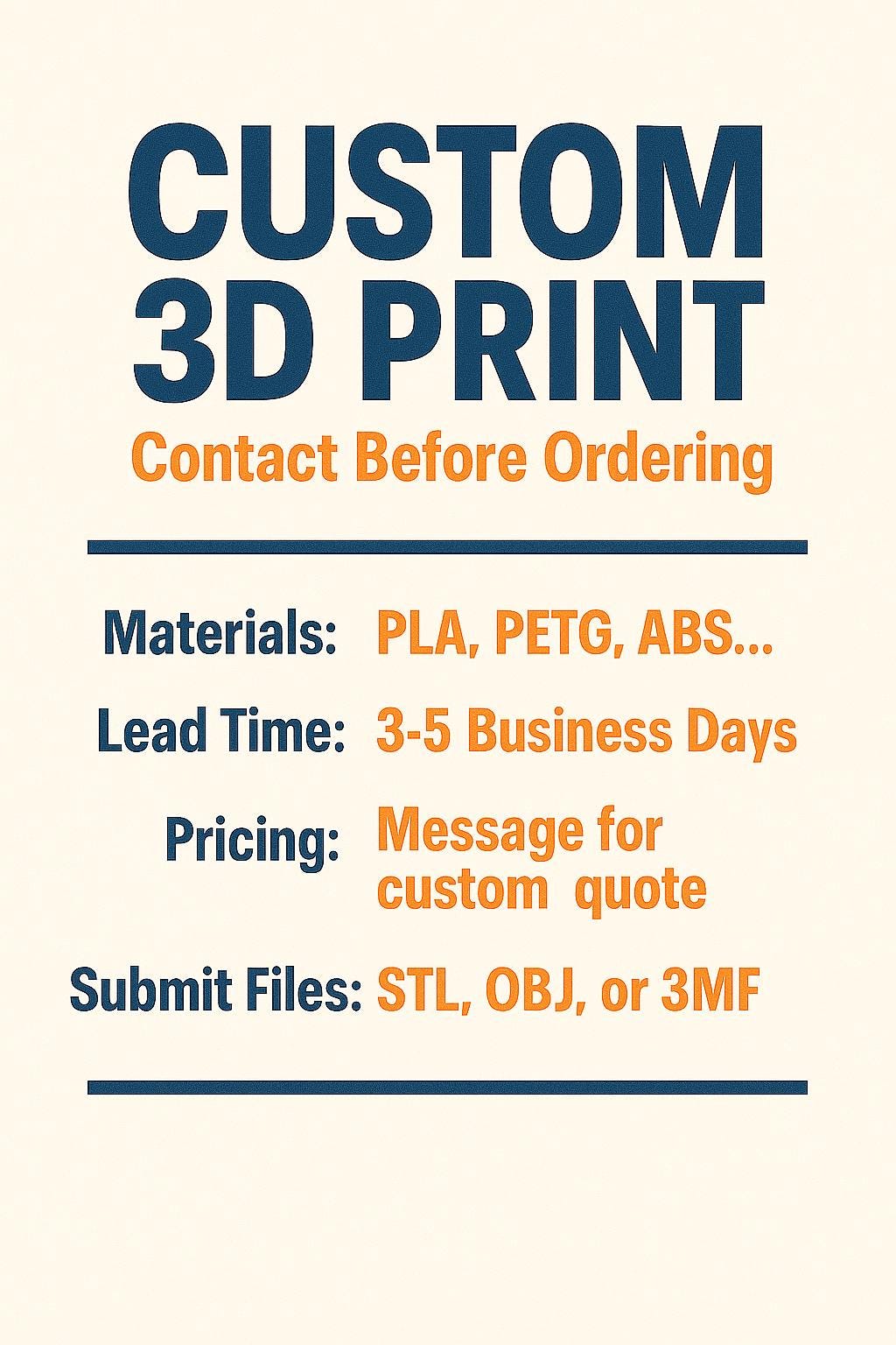 PRINTIQ | Custom 3D Printing Service - Upload STL, OBJ, 3MF Files