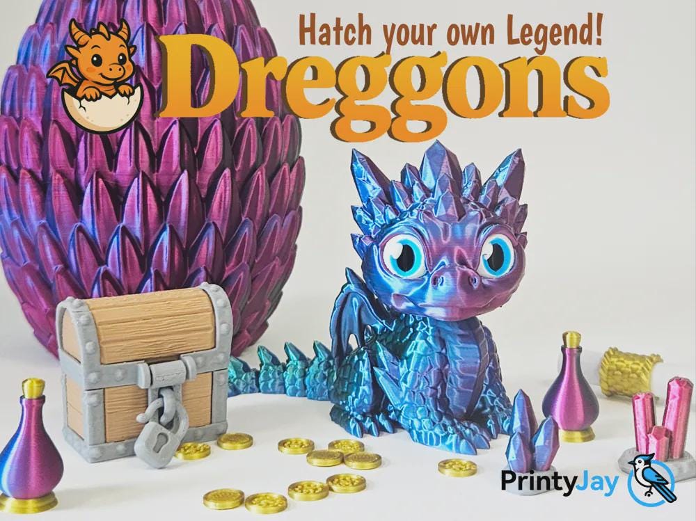 DREGGON | Dragon Egg Surprise Toy - Collectible Fantasy Creature, Choice of Color