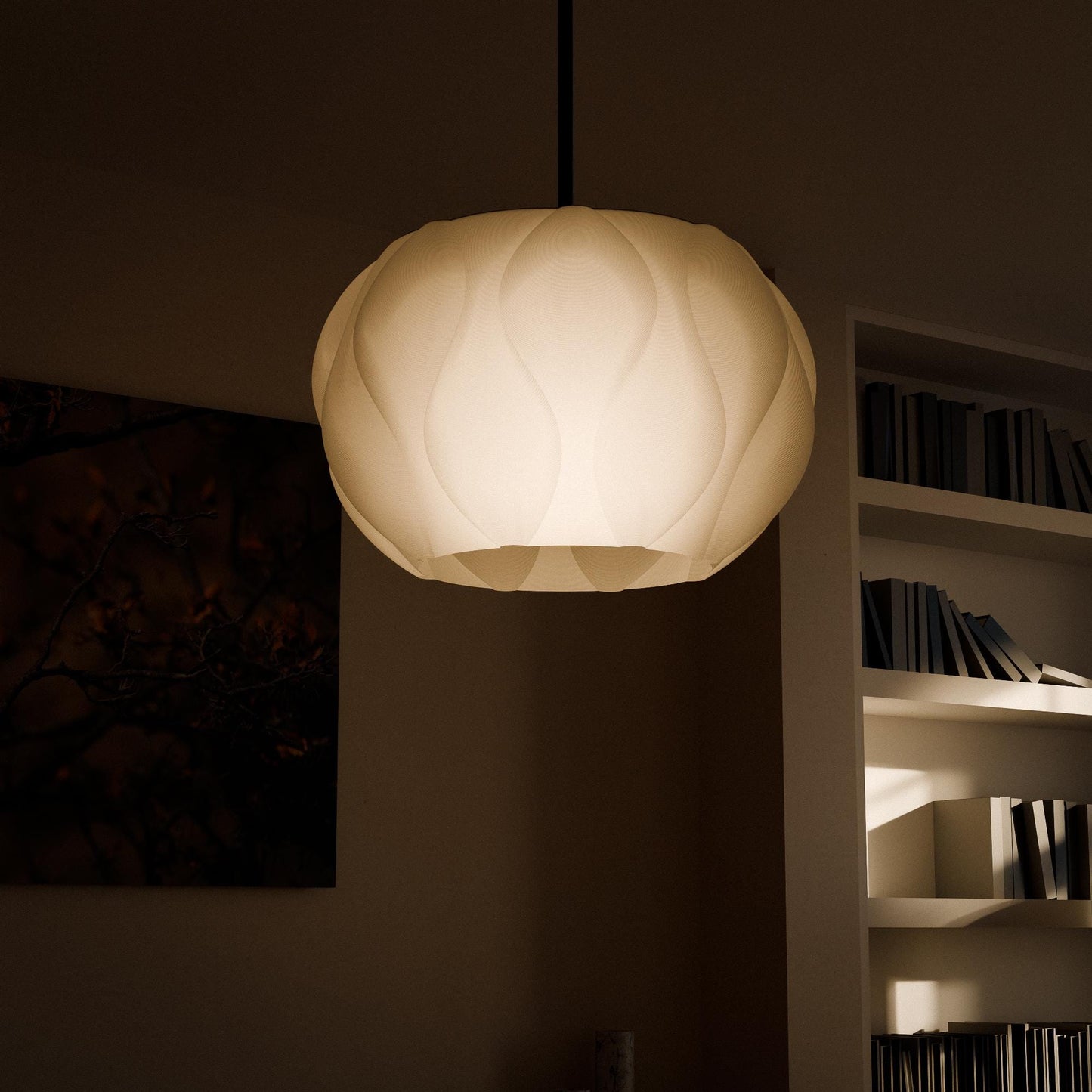 ECLIPSE | Modern Pendant Light Shade - Custom Boho Hanging Lampshade, Choice of Sizes and Colors