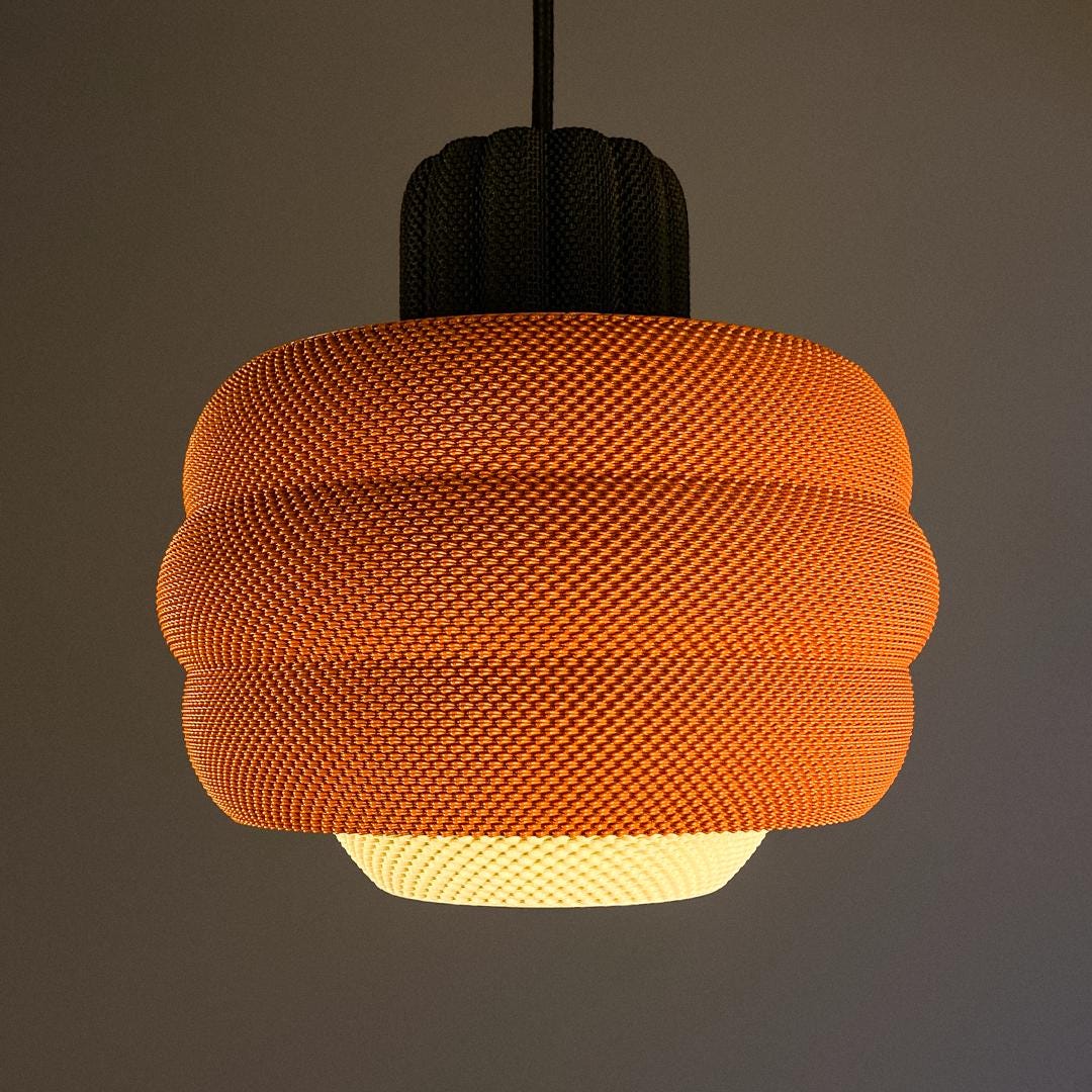 BETTY | Custom Boho Pendant Light - Mid Century Modern Lampshade, Choice of Size and Colors