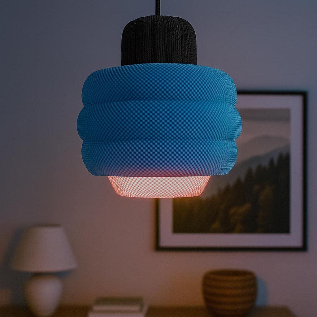 BETTY | Custom Boho Pendant Light - Mid Century Modern Lampshade, Choice of Size and Colors