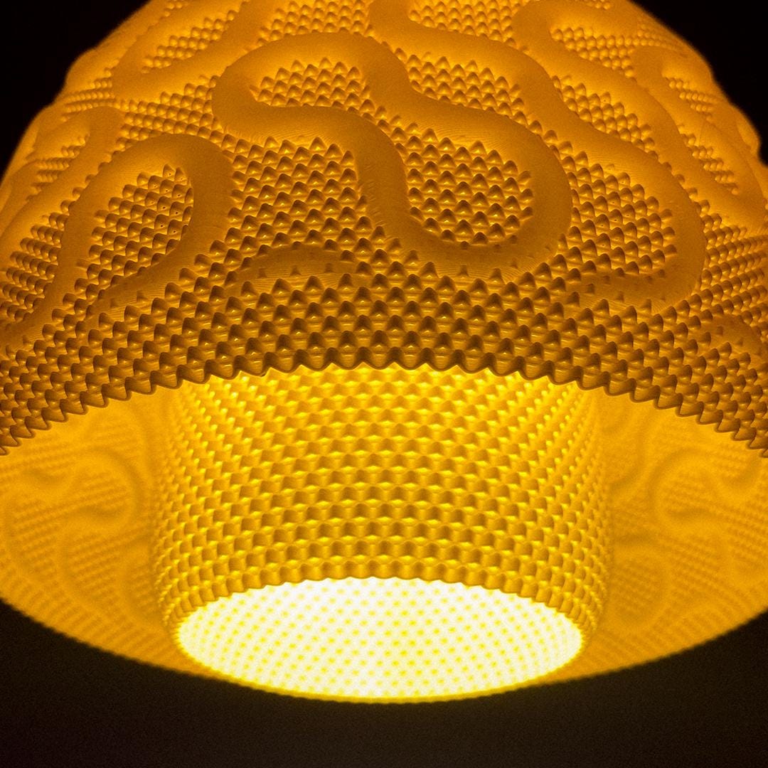 SEAMLESS | Mid Century Modern Chandelier - Custom Bohemian Hanging Lampshade, Choice of Size and Colors