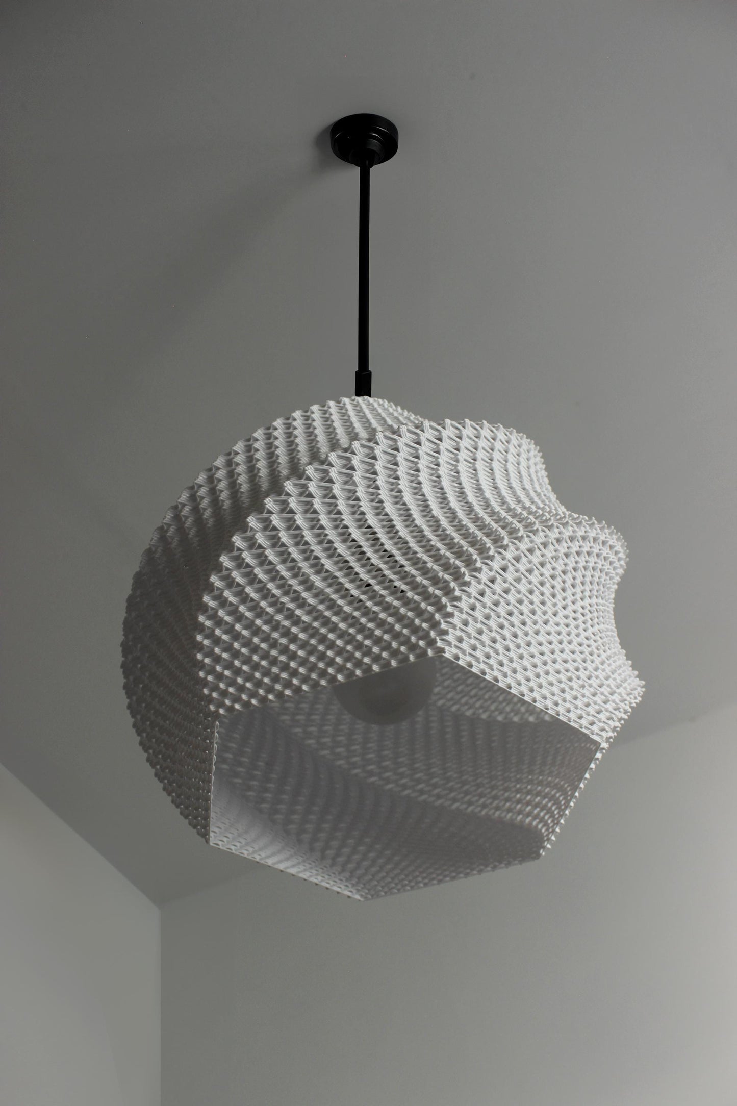 SOFIA | Boho Pendant Light Shade - Mid-Century Modern Hanging Lamp, Choice of Size and Colors