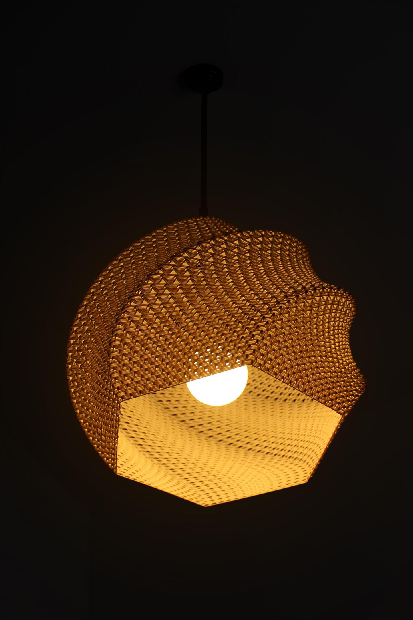 SOFIA | Boho Pendant Light Shade - Mid-Century Modern Hanging Lamp, Choice of Size and Colors