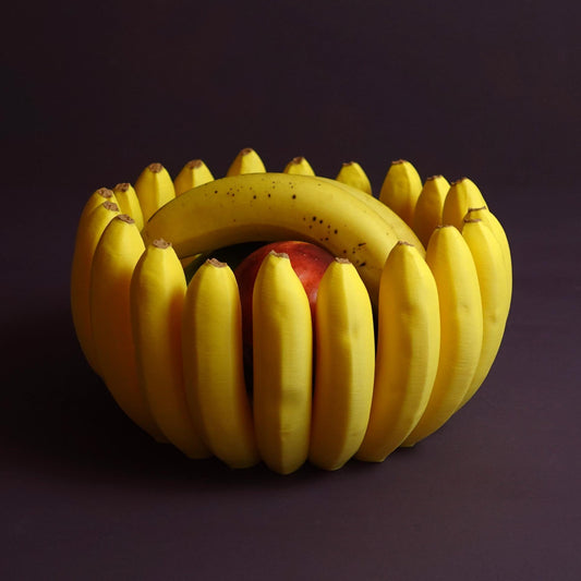 TROPIC | Playful Fruit-Inspired Banana Bowl Shaped Like a Banana Bunch, Choice of Sizes