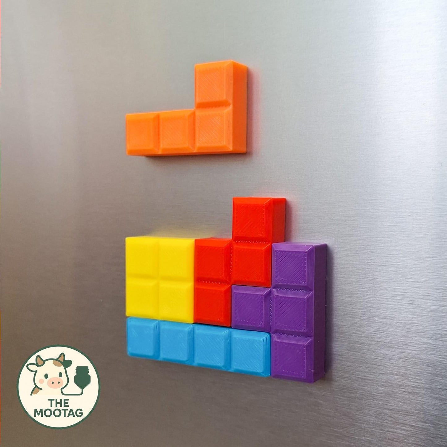 TETRA | Tetris Fridge Magnets - Retro Video Game Decor, Choice of Sizes and Colors