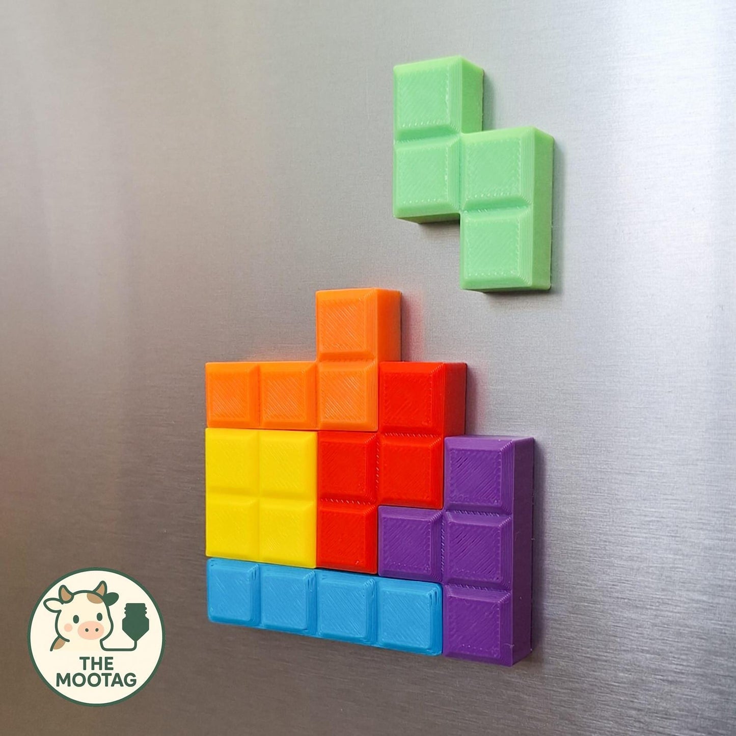 TETRA | Tetris Fridge Magnets - Retro Video Game Decor, Choice of Sizes and Colors