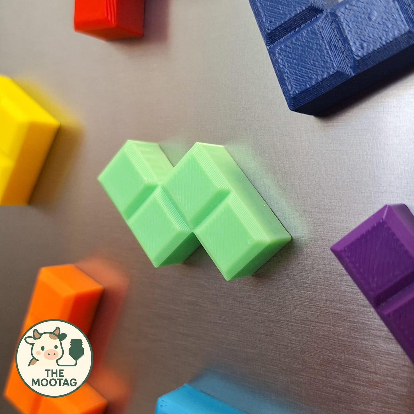 TETRA | Tetris Fridge Magnets - Retro Video Game Decor, Choice of Sizes and Colors