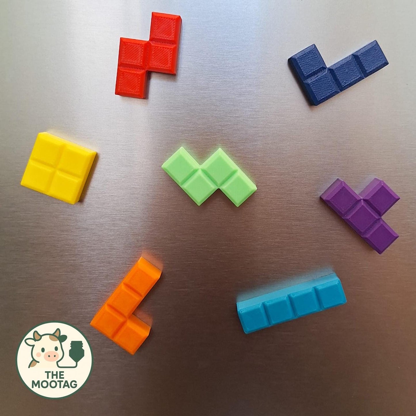 TETRA | Tetris Fridge Magnets - Retro Video Game Decor, Choice of Sizes and Colors