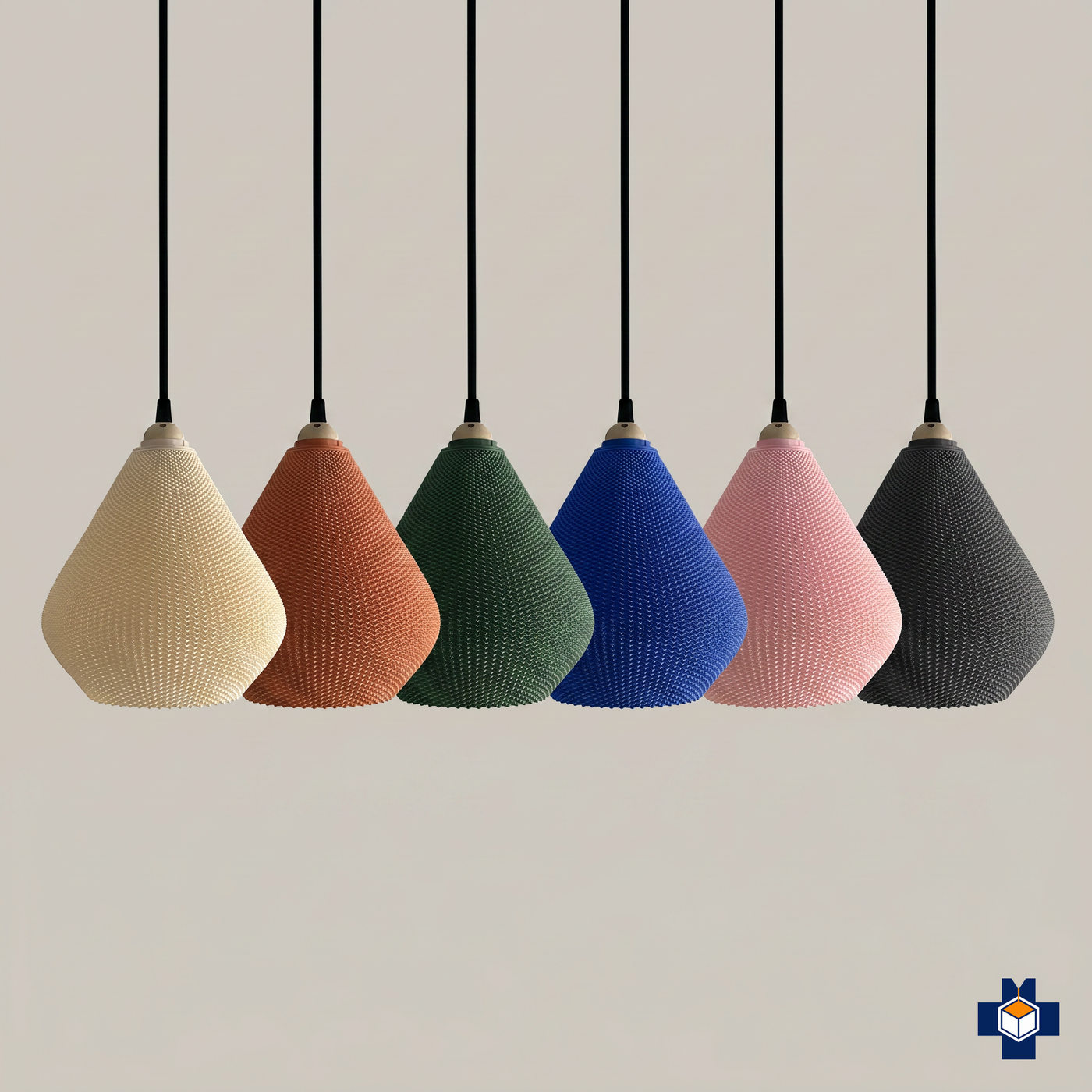 AERO teardrop pendant light color variety