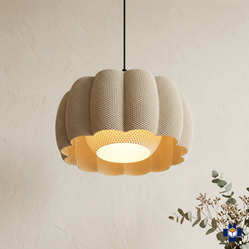 ARA scalloped pendant light, main view