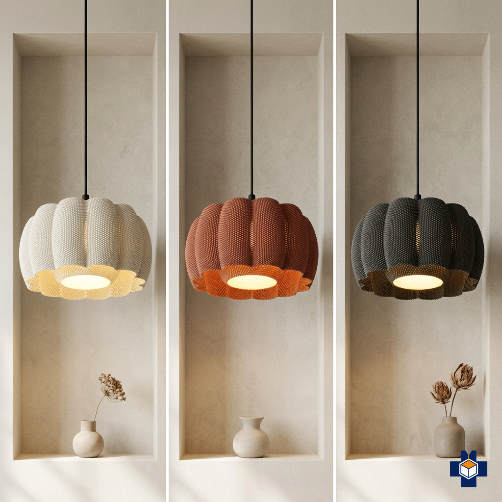ARA pendant shown in multiple colorways