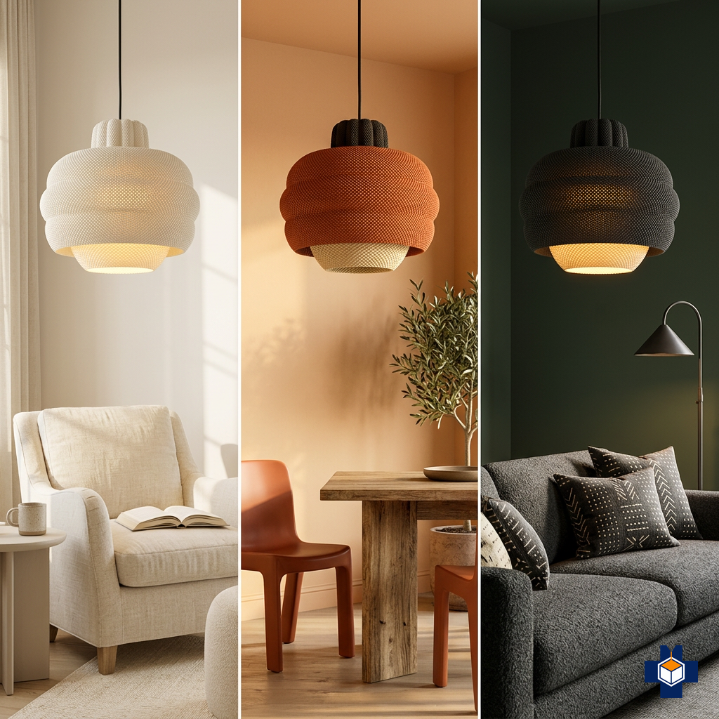 BETTY pendant shown in multiple colorways