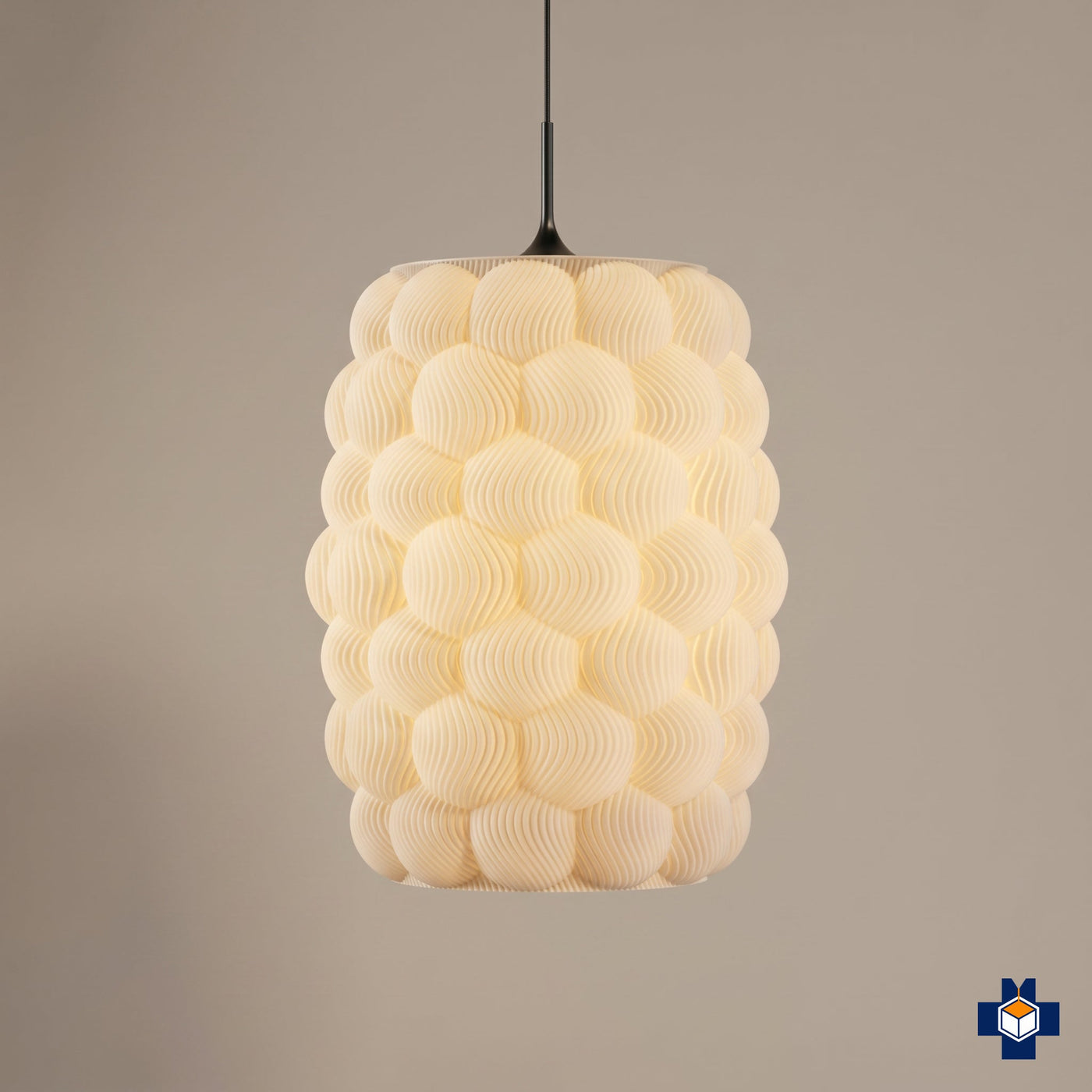 BUNCH pod cluster pendant light, ivory, main view