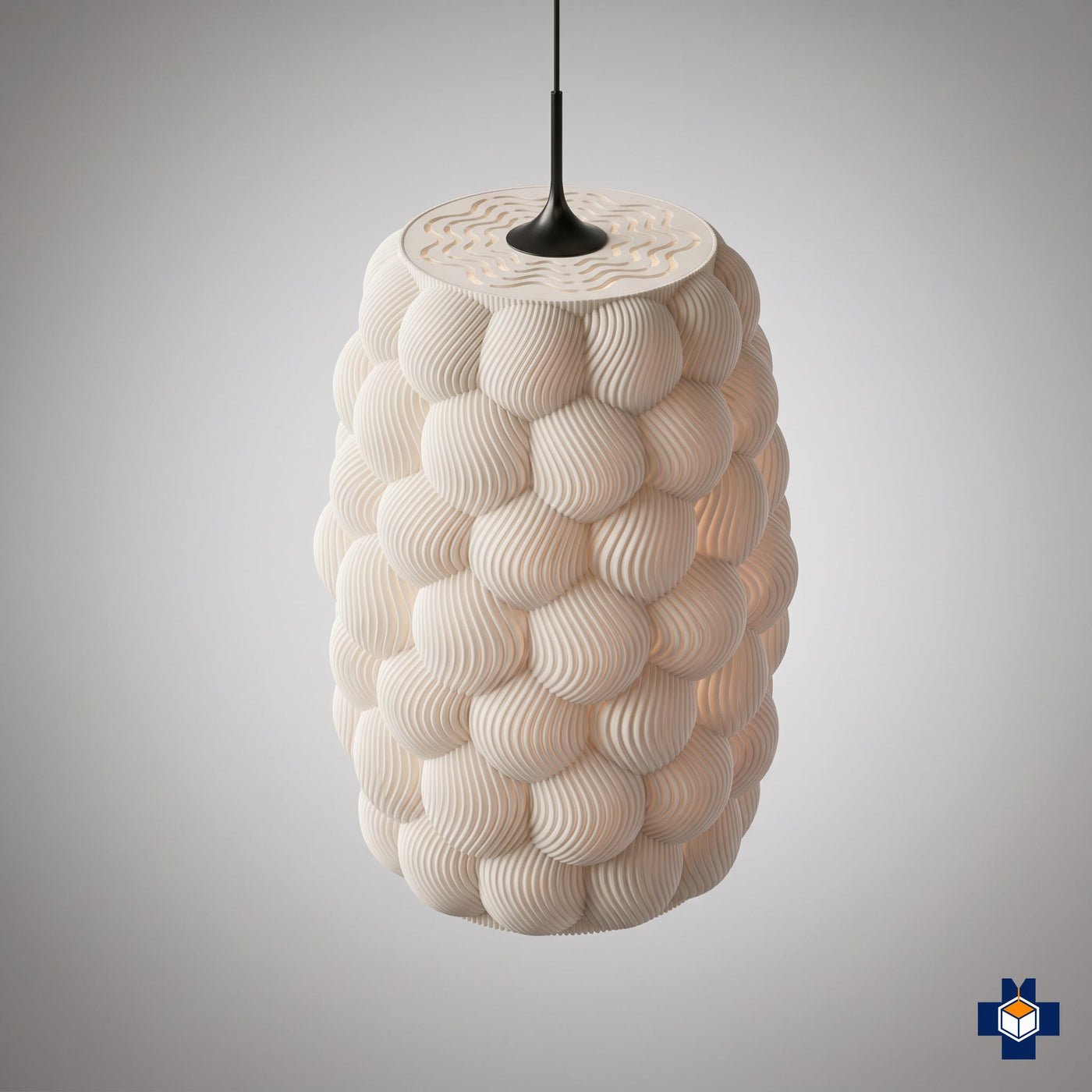 BUNCH pod cluster pendant light, angled view