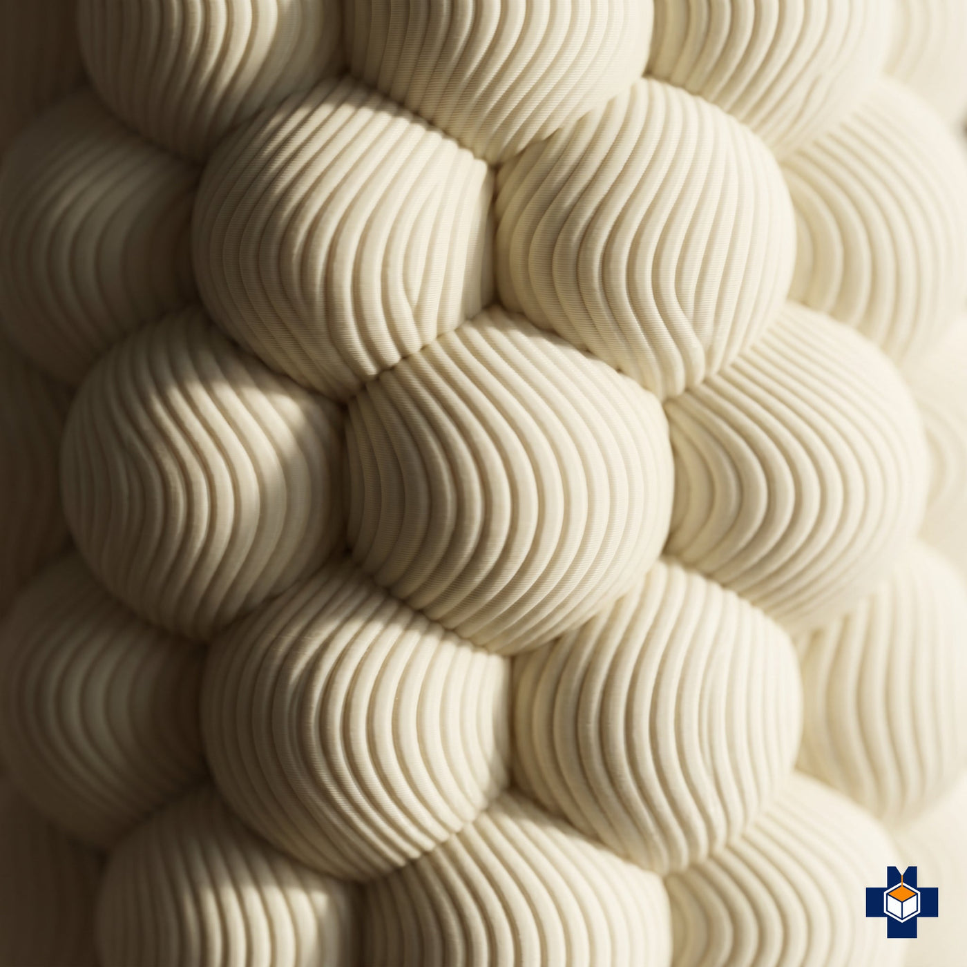 BUNCH pendant, clustered pod and barrel-shade texture close-up