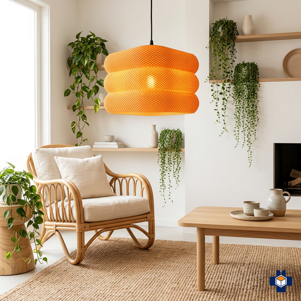 PALOMA pendant styled in a warm interior