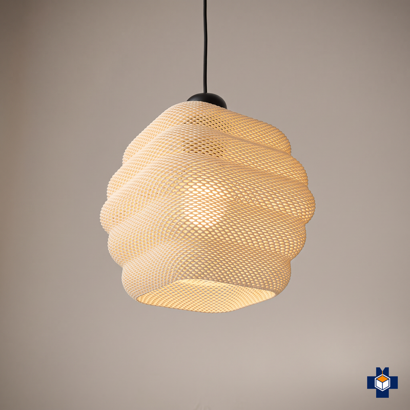 CLARISA woven globe pendant light, main view