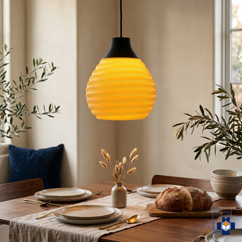 CORA pendant over a dining table