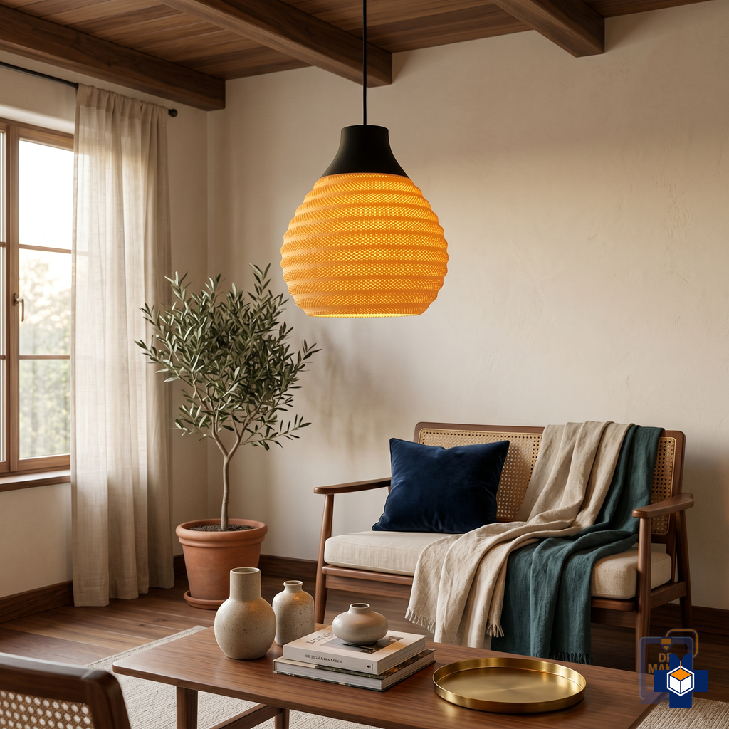 CORA pendant in a living room