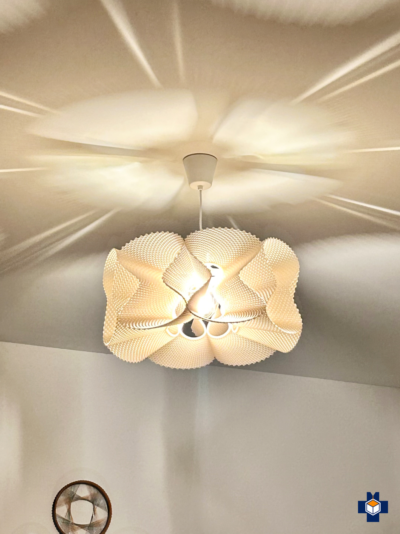 COROA crown pendant light, angled view