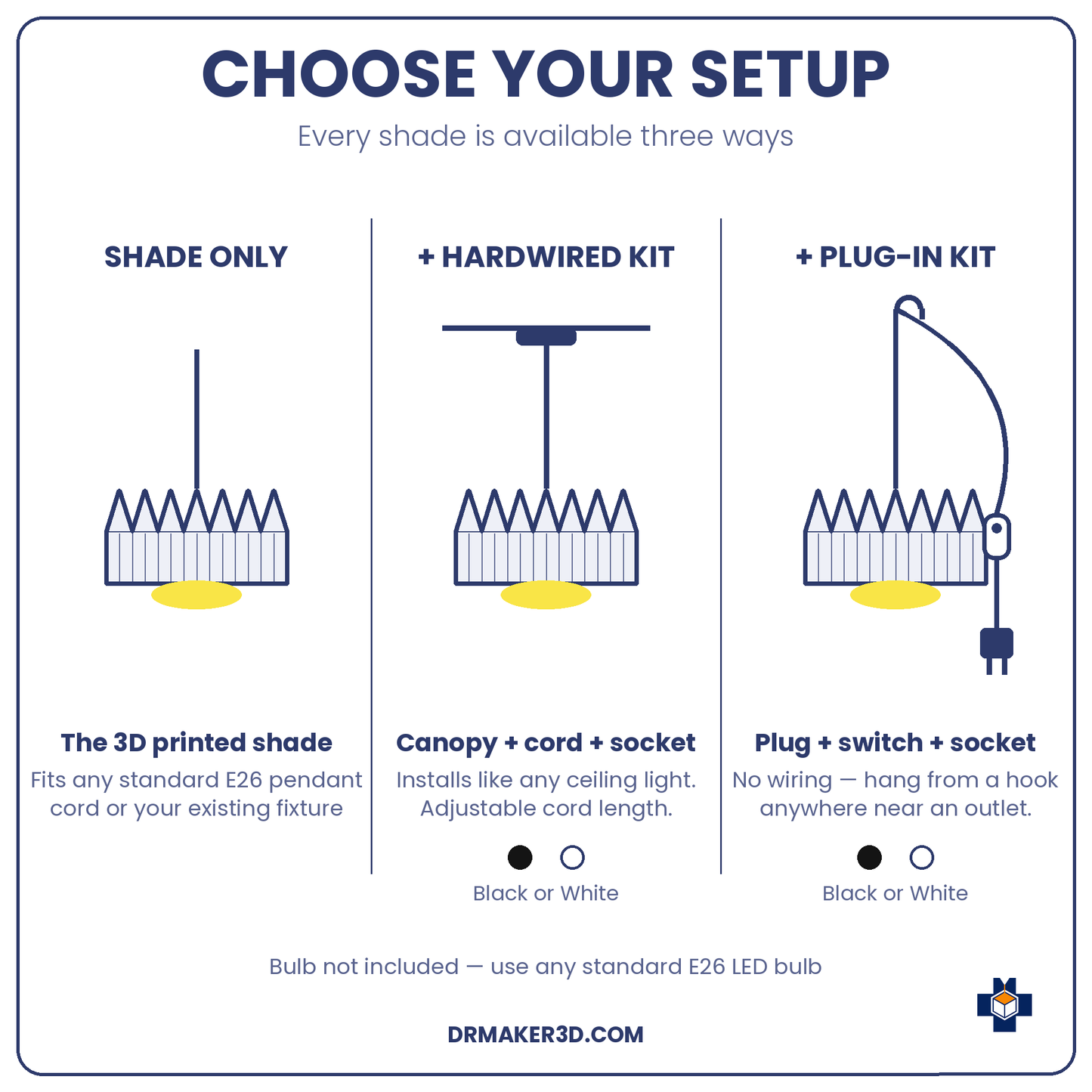 COROA pendant setup options