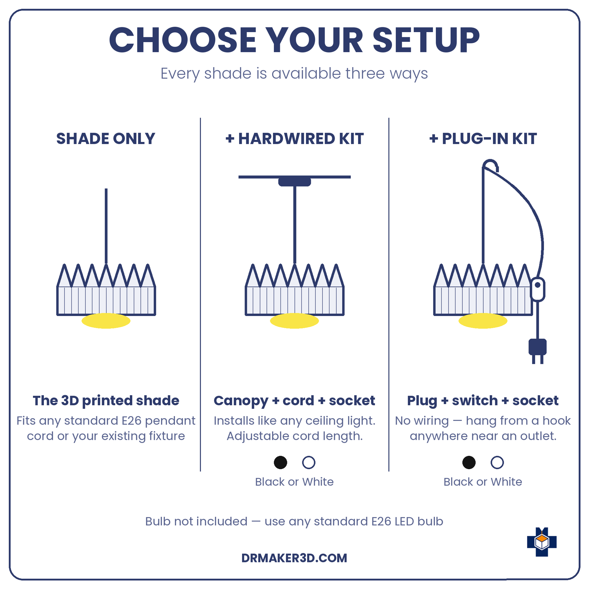 COROA pendant setup options