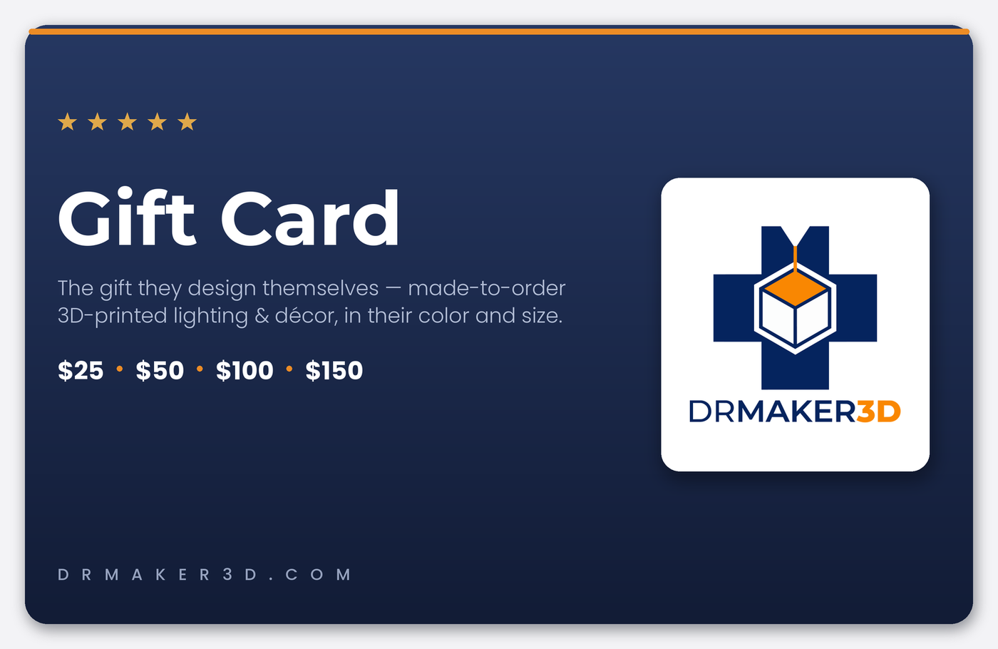 Carte Cadeau DrMaker3D