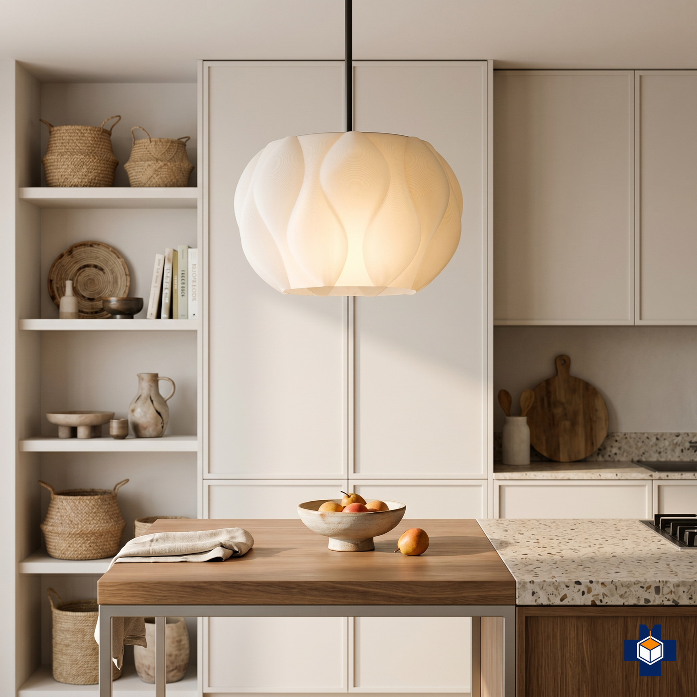 ECLIPSE pendant light over a kitchen island