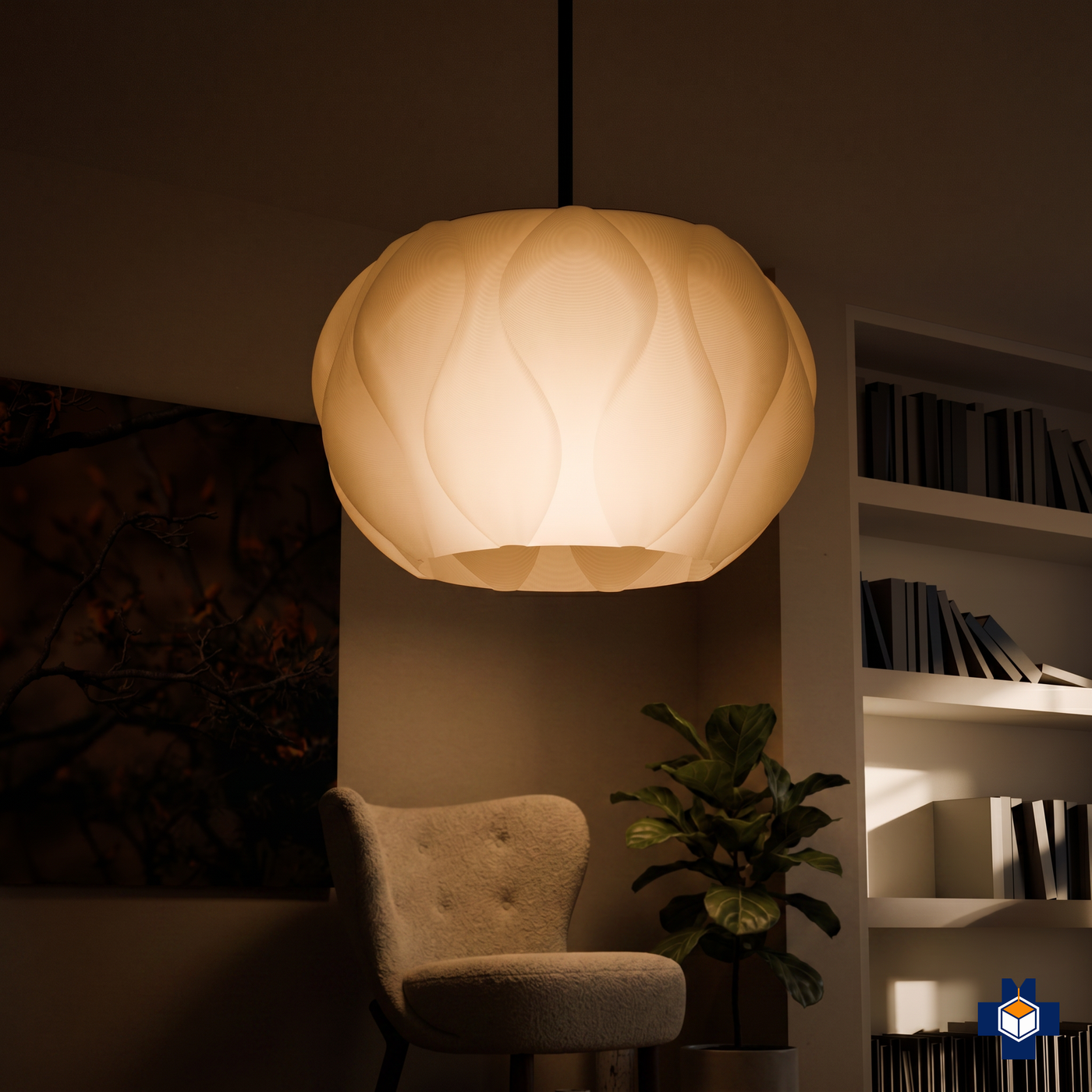 ECLIPSE pendant light in a cozy entryway