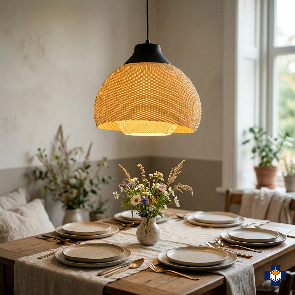 FIORE pendant over a dining table