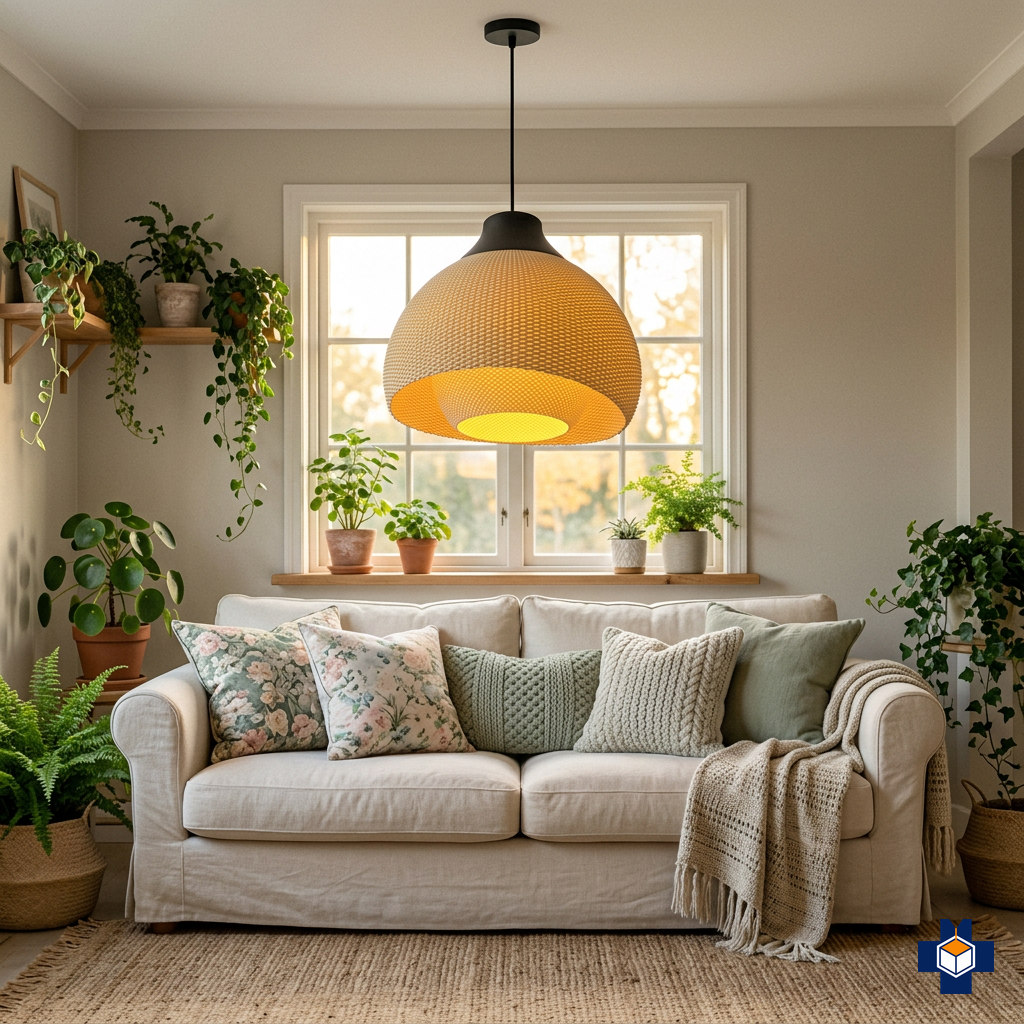 FIORE pendant in a living room