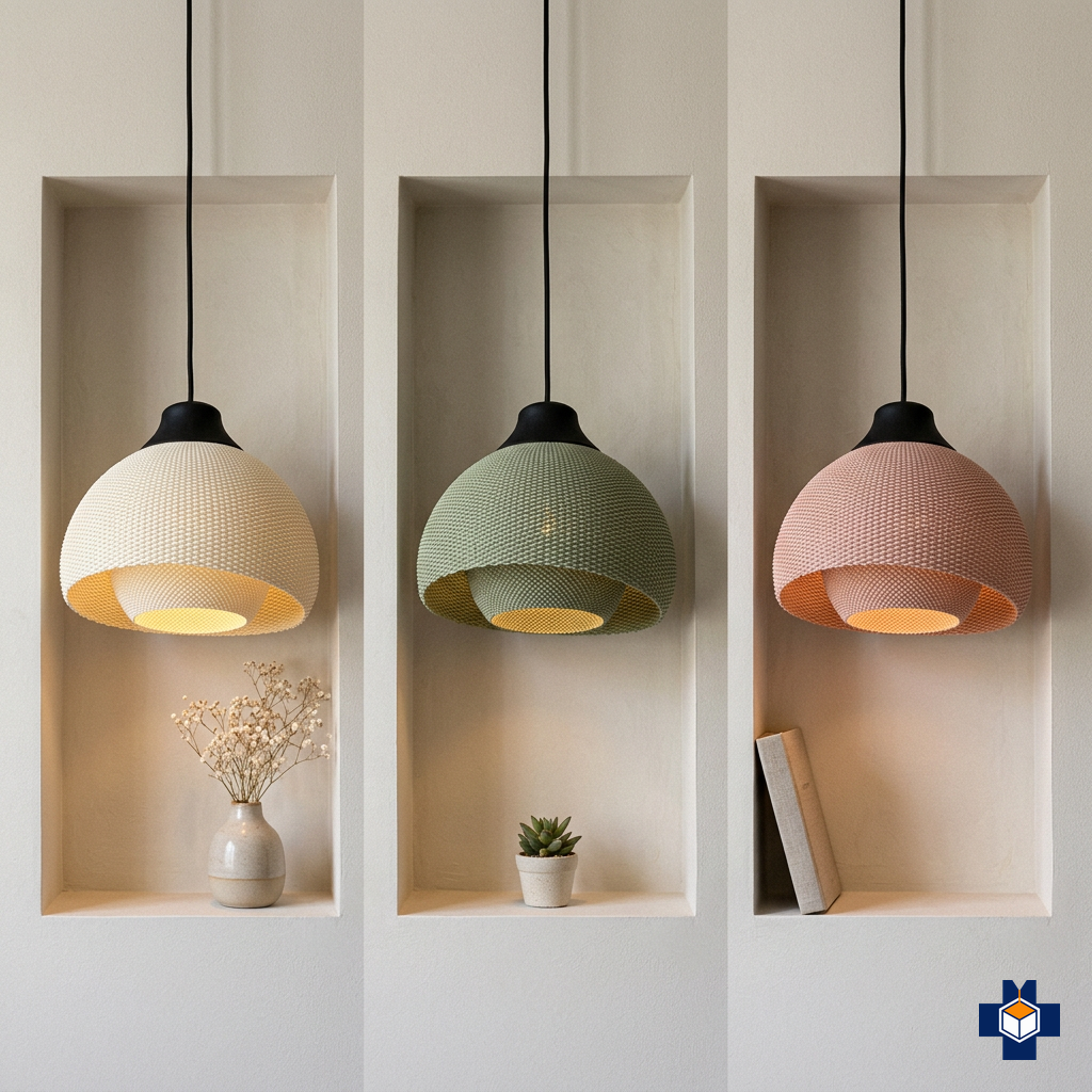 FIORE pendant shown in multiple colorways
