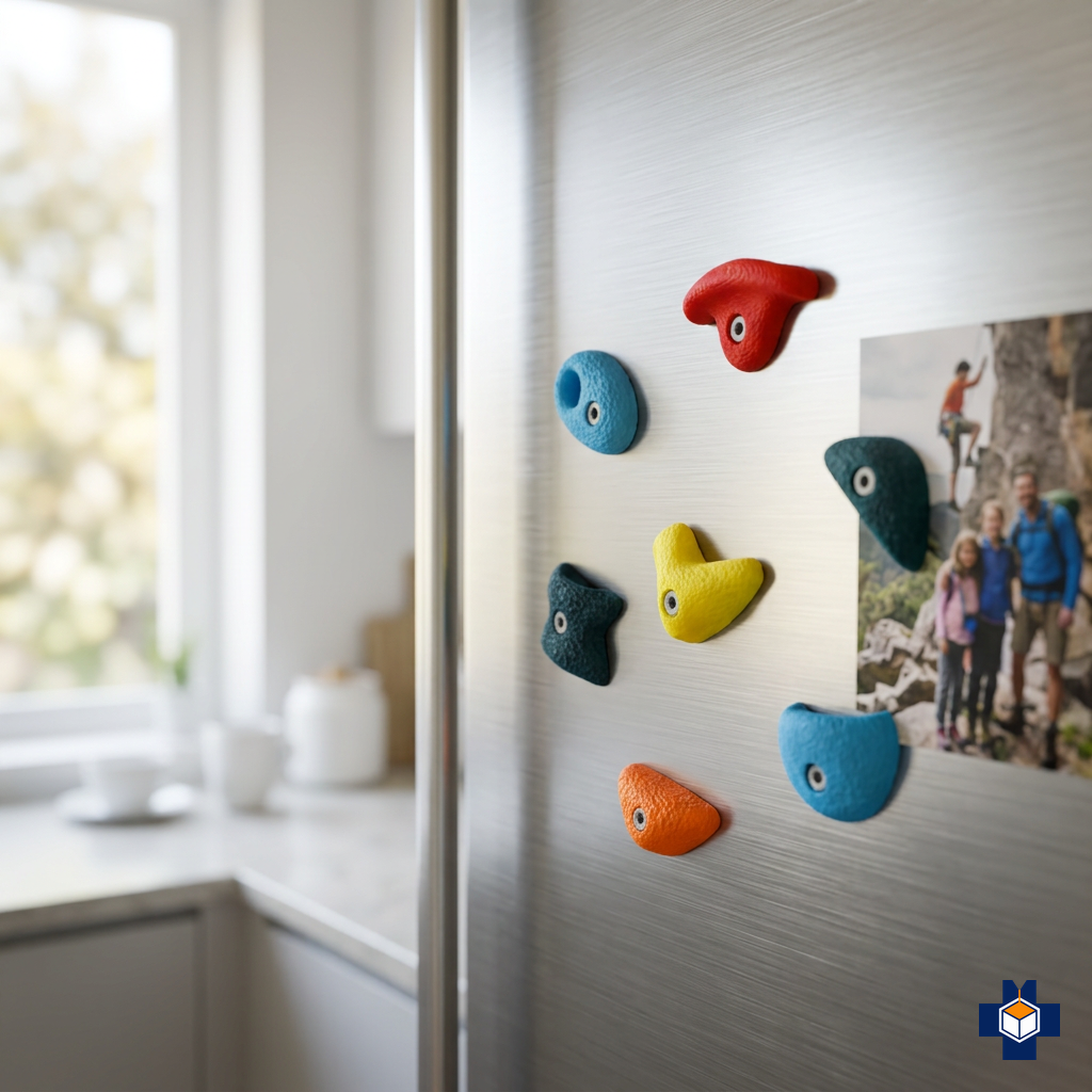 GRIPZ magnets on a fridge