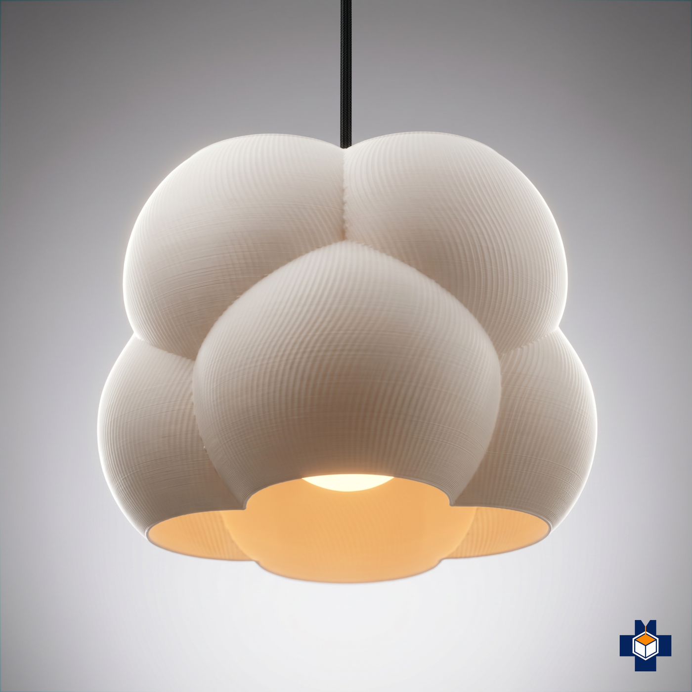 NIMBUS cloud pendant light, angled view