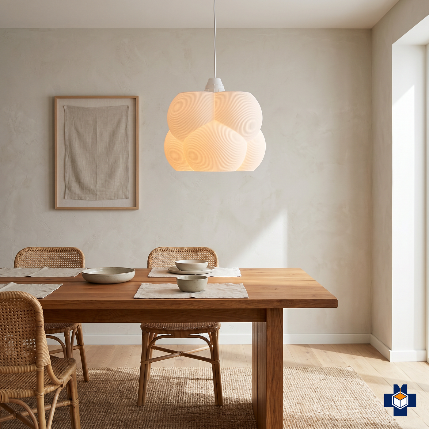 NIMBUS cloud pendant light over a dining table