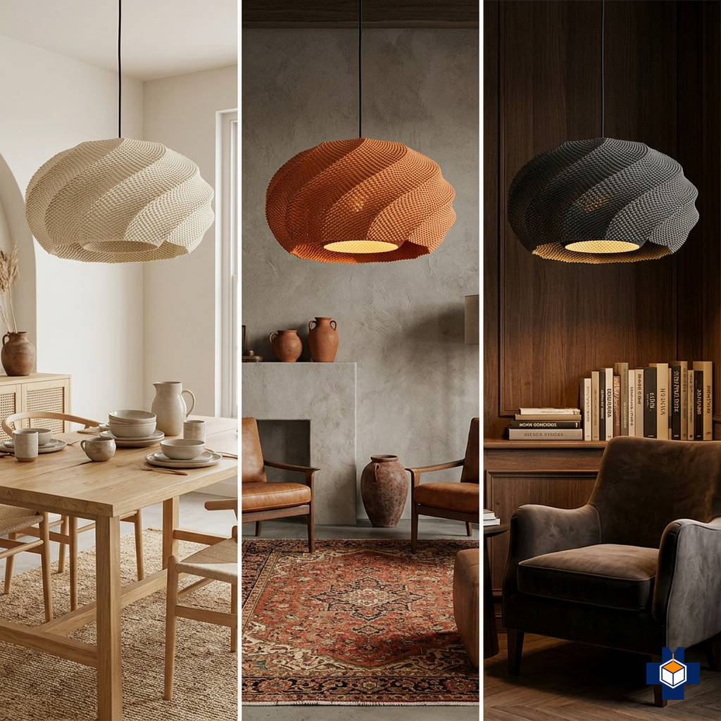 OFELIA pendant shown in multiple colorways