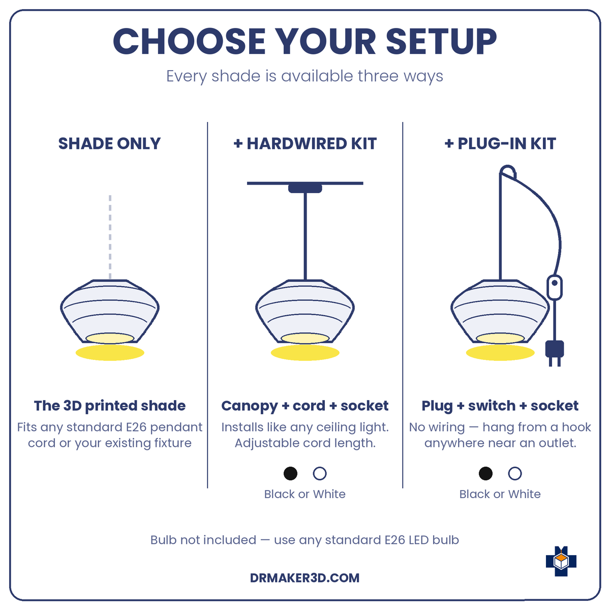 OFELIA pendant setup options